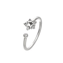 簡約日韓平安扣夾扣戒指空托配飾古法沙金工藝小眾蝸牛設計戒指托-玲瓏心飾 歷史價格詳細信息