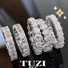 莫桑鉆石戒指女925銀一克拉多款ins公主方包六爪戒指--鴻運飾品 歷史價格詳細信息