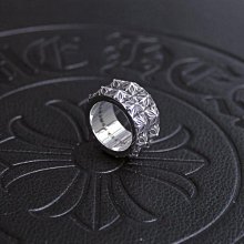 戒指手作尖錐十字架十字花哥特字母情侶禮品戒指指環 歷史價格詳細信息