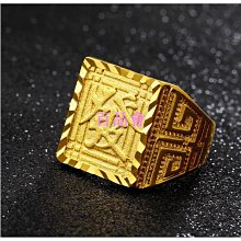 男戒指沙金男士發財福戒指黃銅鍍仿金飾品批發其他 歷史價格詳細信息