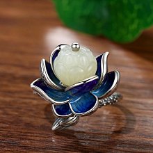 925純銀藍鳳凰流蘇戒指活口女復古青金石指環戒子中國風復古飾品-鴻運飾品 歷史價格詳細信息