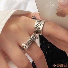 戒指連理枝對戒情侶款一對S純銀戒指男女開口輕奢小眾原創蒹葭素圈 歷史價格詳細信息