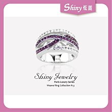 戒指925純銀紫色鋯石四芒星鏈條戒指女時尚個性高級感小眾設計感指環 歷史價格詳細信息