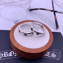 克羅伈十字花戒指925銀朋克嘻哈潮流新款復古做舊男女-哈囉好物 歷史價格詳細信息