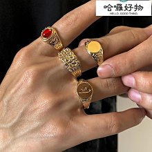 戒指 歐美簡約四方形光面戒指男生韓版個性潮流鈦鋼戒指網紅霸氣指環帥 818 戒子-鴻運飾品 歷史價格詳細信息