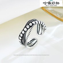 純銀戒指S925銀復古指環飾品銀飾時尚個性雙手擁抱戒子開口男女-鴻運飾品 歷史價格詳細信息
