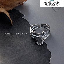 S925純銀食指歐美戒指女開口時尚個性ins潮復古網紅百搭隨形指環~玲瓏心飾 歷史價格詳細信息