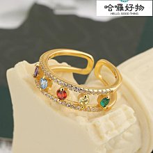 S925純銀鑽戒百搭清新時尚潮流晚宴粉鑽戒指生日情人婚戒禮物-哈囉好物 歷史價格詳細信息