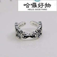 925純銀朋克潮流浮雕戒指一半浮雕一半光面ins網紅創意指環泰銀~玲瓏心飾 歷史價格詳細信息