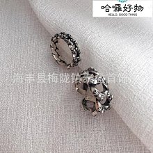 925純銀朋克潮流浮雕戒指一半浮雕一半光面ins網紅創意指環泰銀~玲瓏心飾 歷史價格詳細信息
