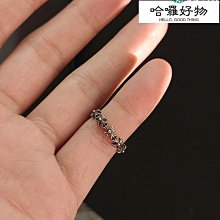 克羅伈棋盤格十字花戒指小眾指環做舊經典款男女霸氣尾戒飾品男士 歷史價格詳細信息