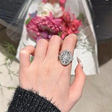 戒指中古Vintage白鉆戒指輕奢高級感小眾鋯石金色戒指開口戒 歷史價格詳細信息