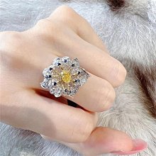 仿彩寶藍寶石戒指女開口可調整ins 輕奢高級感網紅禮物甜美食指飾品 歷史價格詳細信息
