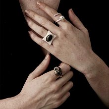 戒指Z-WINDSTORM幾問瞳【叛逆年代-方盒戒指】小眾原創設計個性復古 歷史價格詳細信息