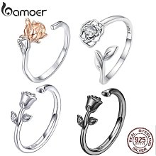 Bamoer 925 純銀輕奢簡約淺綠色大師鋯石畢業戒指時尚首飾女 歷史價格詳細信息