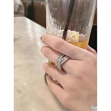 戒指個性交叉XO形鋯石鈦鋼戒指鉆男女鍍白金分色超閃時尚指環簡約 歷史價格詳細信息