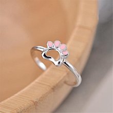 戒指韓版S925銀個性C型戒指女復古時尚水滴肌理開口指環嘻哈食指戒潮 歷史價格詳細信息