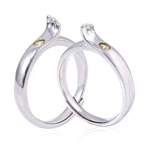 情侶戒指戒指白銅對戒熱銷款韓國飾品批發批發永愛情侶對戒韓版/韓國風 歷史價格詳細信息