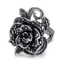 復古玫瑰鑲鑽戒指 古銅戒 指環 手飾 厚實 質感好 宮廷風 歷史價格詳細信息