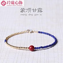 硃砂手鍊搭配s925銀小花配件時尚簡約男女生款首飾品手串氣質優雅 歷史價格詳細信息