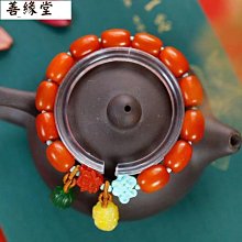 天然蜜蠟棗珠手串本命年南紅瑪瑙手鍊輕奢閨蜜上岸設計復古手繩 歷史價格詳細信息