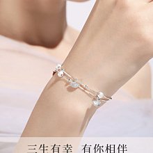 999純銀手鏈 光面素足銀999玫瑰花簡約純銀女士銀手鏈 歷史價格詳細信息