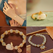 純銀玉兔手鏈 S990銀三色兔編繩手串本命年紅繩手繩男女卡通手鏈 歷史價格詳細信息