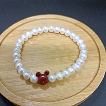 天然淡水珍珠手鏈 米奇朱砂 算盤珠 價格比較,價格查詢,歷史價格詳細信息