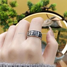麻將戒指 時來運轉鈦鋼齒輪戒指男女情侶360度旋轉指環個性潮流時尚戒指女-哈囉好物 歷史價格詳細信息