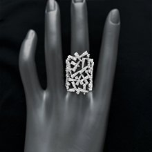 潮牌APM Monoco 5月新品錯落晶鉆網狀交叉戒指前衛夢幻2021新款阿沁同款ins-雙喜生活館 歷史價格詳細信息