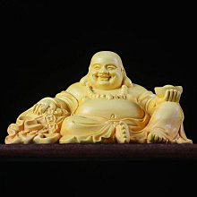 黃楊木手把件木雕笑臉彌勒佛實木男士隨身盤玩工藝品 歷史價格詳細信息