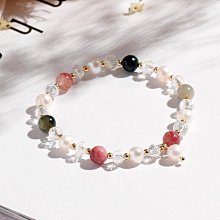 碧璽手鏈女925純銀手飾品設計水晶銀飾手串送女友閨蜜禮物特艾超夯 精品 歷史價格詳細信息