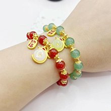 JT新款時尚福牌安財牌簡約天然石榴石加珍珠手鏈女水晶手串氣質手飾 歷史價格詳細信息