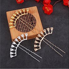 diy古風漢服發簪子步搖流蘇飾品配件 合金保色焊接蓮花簪發釵材料 歷史價格詳細信息