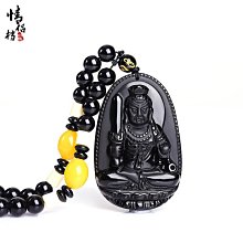 天然黑曜石本命佛吊墜屬牛虎守護神虛空藏菩薩吊墜 歷史價格詳細信息