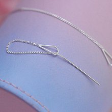 s925銀耳線網紅耳墜女一式兩戴耳環韓國氣質簡約長款吊墜個性百搭#飾品#女生#氣質#簡約~特價 歷史價格詳細信息