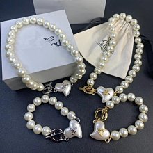 西太后新款珍珠愛心別針手鍊 桃心輕奢高級感小眾手鍊 歷史價格詳細信息