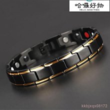 新款2023男士鈦鋼手鏈刻字不掉色潮流百搭簡約磁鍺石防輻射首飾品（MUS）-哈囉好物 價格比較,價格查詢,歷史價格詳細信息