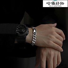 古巴手鏈男潮高級感鈦鋼潮流簡約男士嘻哈女小眾設計男生手飾飾品 歷史價格詳細信息