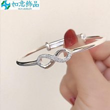 999純銀莫比烏斯環手鐲男女士款復古足銀鐲子龍年禮物-鴻運飾品 歷史價格詳細信息