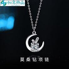 兔子純銀項鏈女輕奢小眾2022新款吊墜生日禮物送女友本命年~特價特賣 歷史價格詳細信息