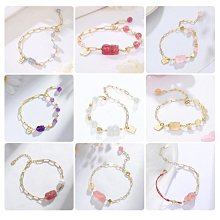 ins小眾設計天然碧璽串珠腳鍊女夏季輕奢性感足鏈時尚個性腳踝鏈選免運 歷史價格詳細信息