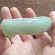特價寶貝，新疆和闐玉青花籽料 手鐲 ，留有毛孔，內徑56 ， 歷史價格詳細信息