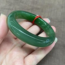 新疆和田玉碧玉手鐲細圓條女款美人鐲外蒙料高仿玉菠菜綠手環玉鐲 歷史價格詳細信息