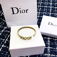 『二手』DIOR CLAIR D LUNE 手鏈 B0668C 金色金屬仿水晶手鏈 女款手環 迪奧超美手鏈 歷史價格詳細信息