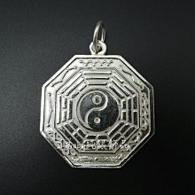 【925純銀】謝神 祈福 特大厚板純銀八卦現貨/附黑皮繩 價格比較,價格查詢,歷史價格詳細信息