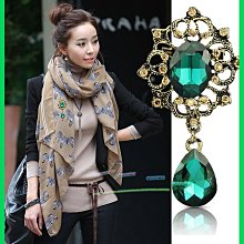 典雅氣質 復古宮廷 時尚精美 立體大寶石水晶風格 韓國A級水鑽 領針胸花胸針別針胸章 外套背心帽子背包裝飾飾品 懷舊流行 歷史價格詳細信息