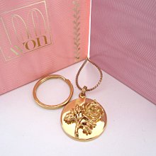 【戴大花2】Avon 1985年 Classic Circle Pin 金色經典 小翅膀  迴旋美品 別針 #B257 歷史價格詳細信息