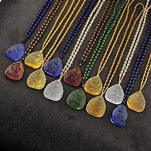 琉璃藥師佛項鍊 藏傳南無藥師琉璃光如來吊墜 珠鍊款 法像莊嚴（GA-3498） 歷史價格詳細信息