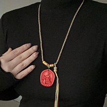 原礦朱砂本命佛文殊菩薩吊墜生肖龍年掛件護身符守護神男女款項鏈 歷史價格詳細信息